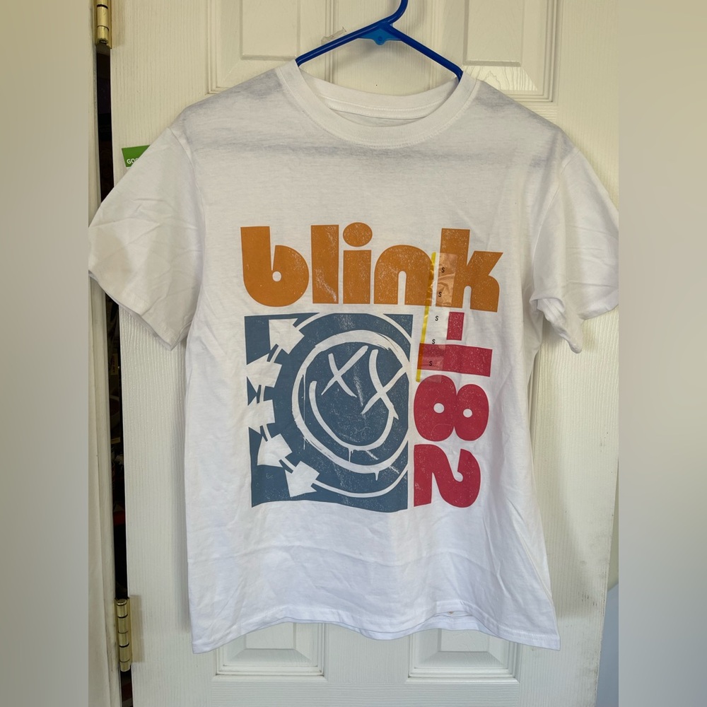 Blink 182 merch, black tee